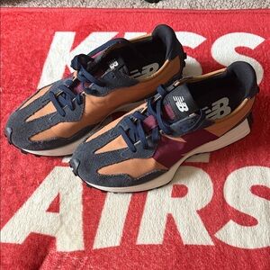 New Balance Navy and Burgundy Sneakers